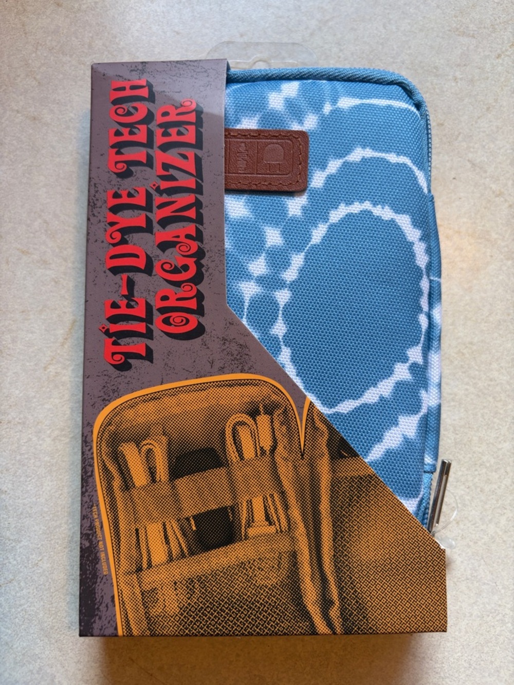 Tie-Dye Tech Organizer Case - Blue